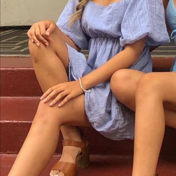 dainty baby blue summer dress - Picture 2 of 3